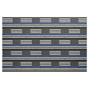 Polizeiliche Durchsetzung Thin Blue Line Fabric Stoff