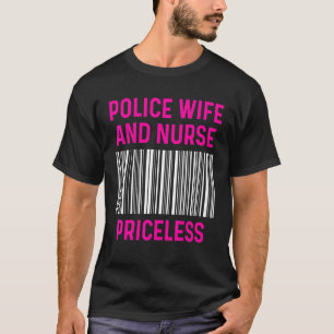 Polizeiliche Ehefrau Krankenversicherung und Mama T-Shirt