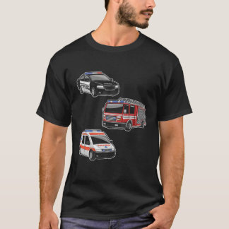 Polizeiliche Feuerwehrfahrzeuge Ambulance First Re T-Shirt