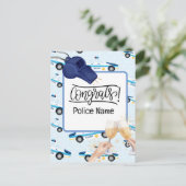 Polizeiliche Glückwünsche Postkarte (Stehend Vorderseite)