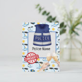 Polizeiliche Glückwünsche Postkarte (Stehend Vorderseite)