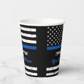 Polizeiliche Glückwünsche Thin Blue Line Party Pappbecher (Links)