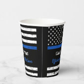 Polizeiliche Glückwünsche Thin Blue Line Party Pappbecher (Rechts)