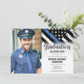 Polizeiliche Graduierung - Foto zur Strafverfolgun Einladung (Stehend Vorderseite)