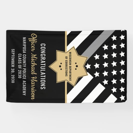 Polizeiliche Graduierungspartei Banner (Horizontal)