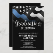 Polizeiliche Graduierungspartei - Rechtsdurchsetzu Einladung (Vorne/Hinten)