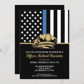 Polizeiliche Graduierungspartei - Rechtsdurchsetzu Einladung (Vorne/Hinten)