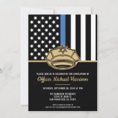 Polizeiliche Graduierungspartei - Rechtsdurchsetzu Einladung (Vorderseite)