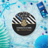 Polizeiliche Graduierungspartei - Rechtsdurchsetzu Pappteller (Party)