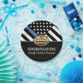 Polizeiliche Graduierungspartei - Rechtsdurchsetzu Pappteller (Party)