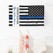 Polizeiliche Graduierungspartei Thin Blue Line Banner (Insitu)