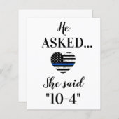 Polizeiliche Hochzeit rettet das Datum (Vorne/Hinten)