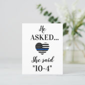 Polizeiliche Hochzeit rettet das Datum (Stehend Vorderseite)