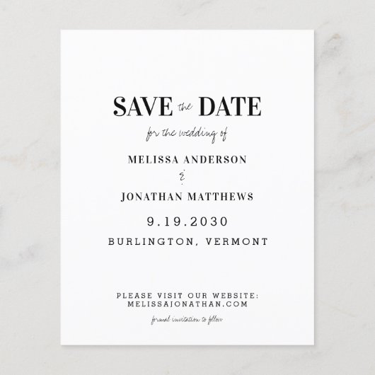 Polizeiliche Hochzeit rettet das Datum (Rückseite)