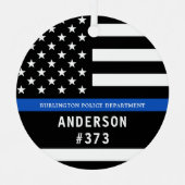 Polizeiliche Personalisierte Rechtsdurchsetzung mi Ornament Aus Metall (Vorderseite)