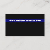 Polizeiliche Silhouette, Polizeibeamter, Strafverf Visitenkarte (Rückseite)