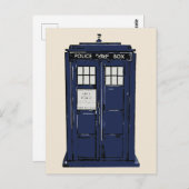 Polizeiliche Telefonzelle Postkarte (Vorne/Hinten)