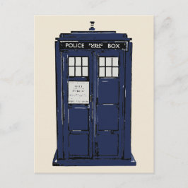 Polizeiliche Telefonzelle Postkarte