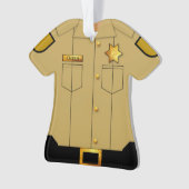 Polizeiliche Uniform Tan Profession Ornament (Vorderseite)