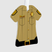 Polizeiliche Uniform Tan Profession Ornament (Vorderseite)