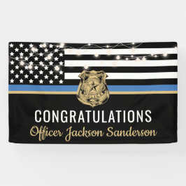 Polizeiliche Vollstreckung Beschlagnahme Thin Blue Banner