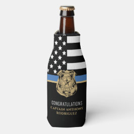 Polizeiliche Vollstreckung Beschlagnahme Thin Blue Flaschenkühler