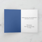 Polizeiliche Vollstreckung Heraldry-Wappen Dankeskarte (Innenseite)