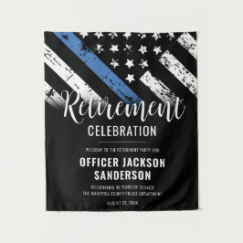 Polizeiliche Vollstreckung von Party im Ruhestand  Wandteppich