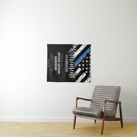 Polizeiliche Vollstreckung von Party im Ruhestand Wandteppich (Beispiel (Horizontal))