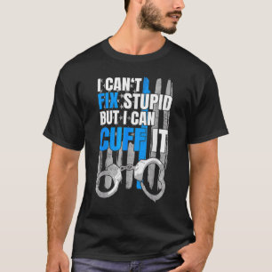 Polizeiliche Vollstreckung von Polizist-Handschell T-Shirt