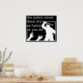 Polizeiliche Wahrnehmung von Spaß Funny Print Post Poster (Küche)