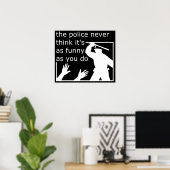 Polizeiliche Wahrnehmung von Spaß Funny Print Post Poster (Heimbüro)