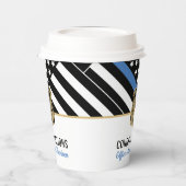 Polizeilicher Abschluss für die Blaue Linie Pappbecher (Links)