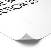 Polizeilicher Cartoon 5842 Poster (Ecke)