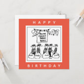 Polizeilicher Extravaganter Cartoon Karte (Vorderseite/Rückseite Beispiel)