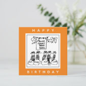 Polizeilicher Extravaganter Cartoon Karte (Stehend Vorderseite)