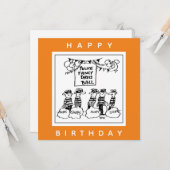 Polizeilicher Extravaganter Cartoon Karte (Vorderseite/Rückseite Beispiel)