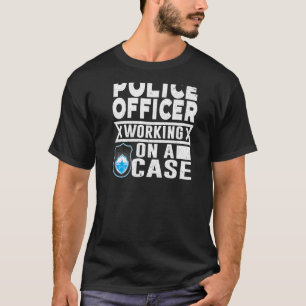 Polizeilicher Hintergrund T-Shirt