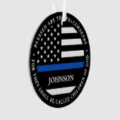 Polizeilicher Personalisierter Polizist segnete Th Ornament (Vorderseite)