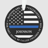 Polizeilicher Personalisierter Polizist segnete Th Ornament (Vorderseite)