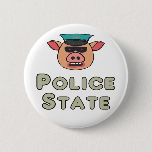Polizeilicher Staat Button (Vorderseite)