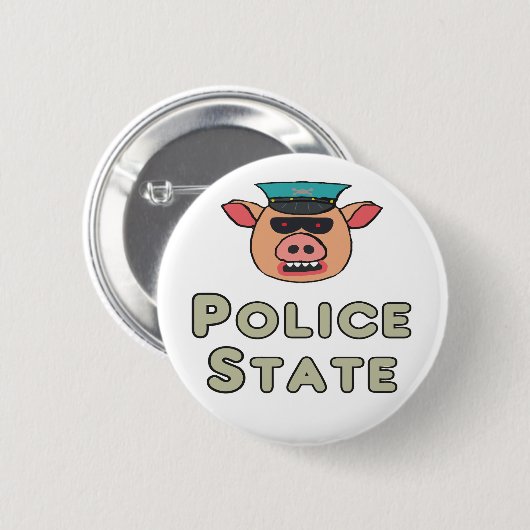 Polizeilicher Staat Button (Vorne & Hinten)