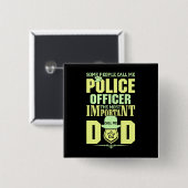 Polizeilicher Vater | Rechtsdurchsetzung | Vaterta Button (Vorne & Hinten)