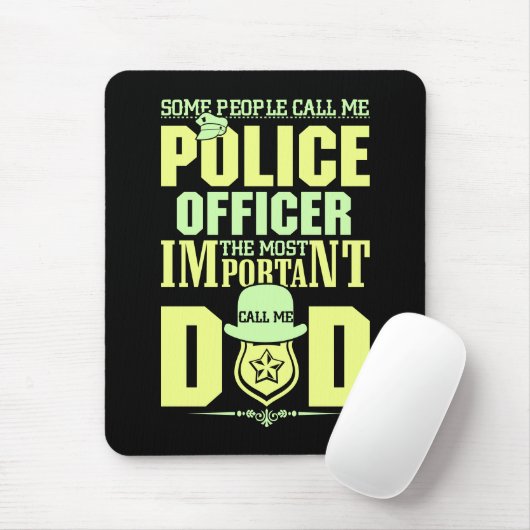 Polizeilicher Vater | Rechtsdurchsetzung | Vaterta Mousepad (Mit Mouse)