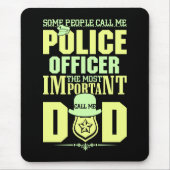 Polizeilicher Vater | Rechtsdurchsetzung | Vaterta Mousepad (Vorne)