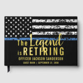 Polizeilicher Vollzugsbeamter Party für Altersvers Gästebuch (Vorderseite)