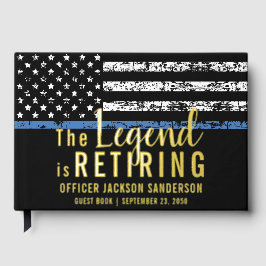 Polizeilicher Vollzugsbeamter Party für Altersvers Gästebuch