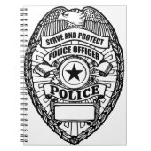 Polizeiliches Abzeichen - Generika Notizblock (Vorderseite)