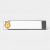 Polizeiliches Abzeichen Schreibtischnamensplakette (Vorderseite )