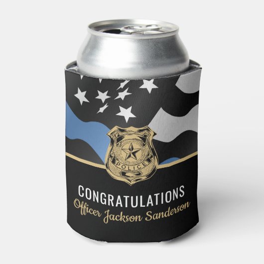 Polizeiliches Party "Blue Line Law Enforcement Ren Dosenkühler (Kanne Vorderseite)